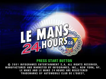 Le Mans 24 Hours screen shot title